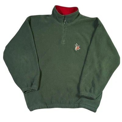 Винтажный мужской флисовый пуловер 90-х Phoenix Coyotes НХЛ хоккей зеленый размер XL - Изображение 1 из 4