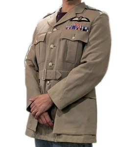 British Army No. 4 / RAF No 6 Officers WO Dress Jacket Stone  Uniform 44" chest - Picture 1 of 4