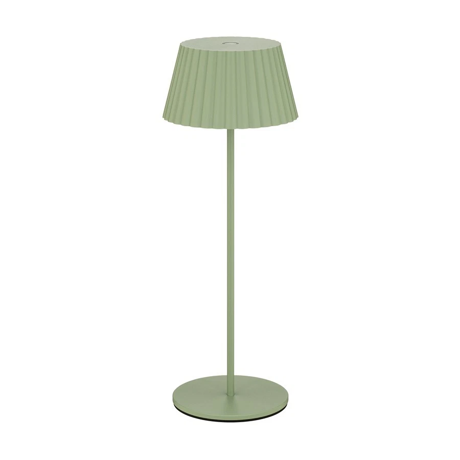Lámpara de mesa recargable LED WAC plisada 1Lt, verde/verde - TL-W251115-CS-GR Foto 1 de 1