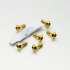 Stainless Steel Disc Bolt To Fit Yamaha M6 x 20mm x 6 Gold | Pro-Bolt