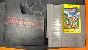 Nintendo BASEBALL STARS Game Authentic Cartridge 1985 Japan NES