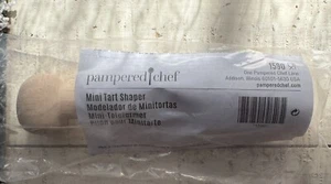 Pampered Chef Holz Mini Tortenformer Werkzeug 1590 Holz Neu Versiegelt - Bild 1 von 2