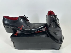 Jeffery West Muse Seam Gibson Black Shoes Size 44 EU - Picture 1 of 17