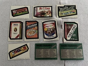 1974 WACKY PACKAGES 8 stickers 2 checklists 7th Series Topps - Picture 1 of 15