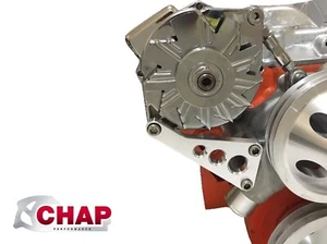 Small Block Chevy New Aluminum Alternator bracket Long Water Pump SBC LWP 350 - Imagen 1 de 5