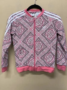 Adidas Originals Girls Super Star Girls Multicolor/Real Pink Track Jacket Sz S - Picture 1 of 6