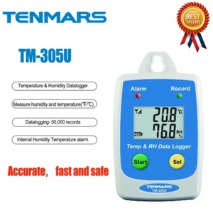 Tenmars TM-305U Temperature Humidity Datalogger Datalogging- 50,000 record⊕IK - Picture 1 of 5