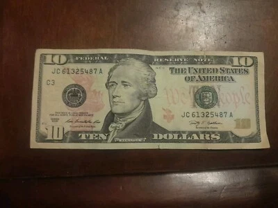 2009 Series 10 Dollar Bill With Broken Ladder #61325487 - Image 1 of 3