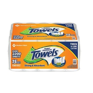 Member's Mark Super Premium Paper Towels 15 Rolls 150 Sheets Per Roll Strong - Picture 1 of 5