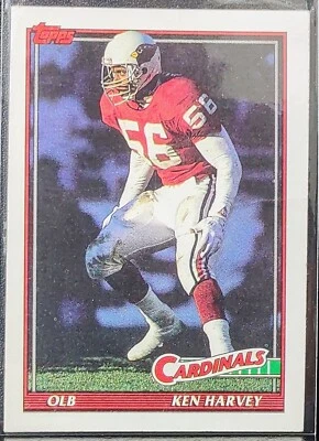 1991 Topps Ken Harvey #518 Phoenix Cardinals - Image 1 of 2