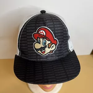 Nintendo Super Mario Bros. Baseball Cap Youth Gamer Snapback Flatbill Hat Mesh - Picture 1 of 8