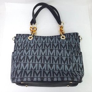 Mia K Farrow Signature Collection Top Handle Purse PU Faux Leather Tote Hand Bag - Picture 1 of 13