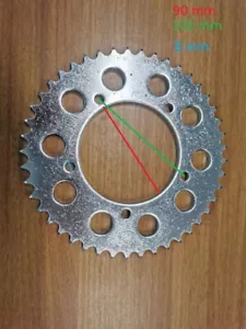 KRONE 45 ZÄHNE DUCATI LAVERDA BENELLI GILERA MALAGUTI (FO18) - Bild 1 von 2
