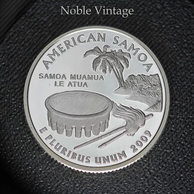 2009 S Silver Proof American Samoa Quarter - From a Proof Set - 90% Silver - Image 1 of 2