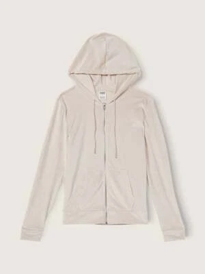 Victoria's Secret розовый бархат велюр молнии толстовка с капюшоном логотип выбрать S, M, L, XL, 2XL новый с Ярлыками - Изображение 1 из 4