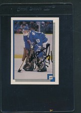 1988/89 O-Pee-Chee Stickers #193 Mario Gosselin Nordiques Signed Auto *C2441