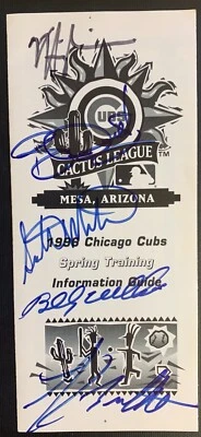 1996 Chicago Cubs - Spring Training Guide - Signed by Billy Williams & 4 others - Image 1 of 3