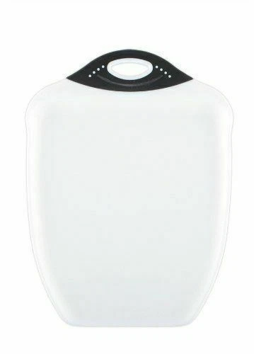 Dexas CHOP & Scoop Cutting Board 11 by 15 Inches White With Black Handle