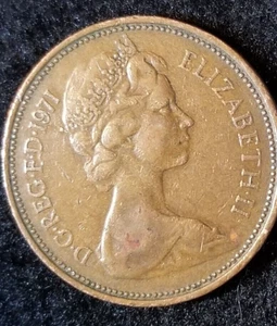 1971 Nueva moneda de 2 peniques Isabel II muy rara obtienes la moneda en la foto. #2 - Imagen 1 de 5