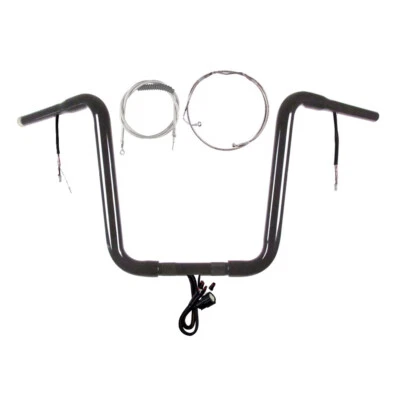 1 1/4" Black 14" Prewired Narrow Bar Kit 2014-2016 Harley Road King with ABS Foto 1 de 2