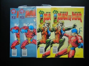 MAN OF WAR #1,1,3,3 LOT OF (4) MALIBU 1993 TOM MASON DAN DANKO - Picture 1 of 5