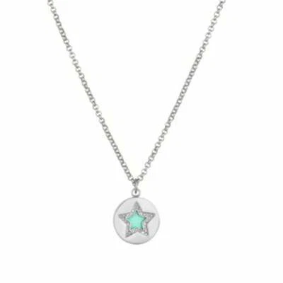 Collana Donna Liu Jo Complicity Acciaio Zirconi Smalto Turchese LJ1617 Stella - Immagine 1 di 2