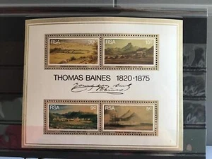 South Africa Thomas Baines 1820-1875 stamps sheet R26098 - Picture 1 of 1