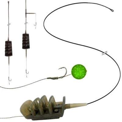 Flussmontage RIVER Karpfen Fluss Futterkorb Strömungs Montage Futterkorbmontagen - Bild 1 von 4