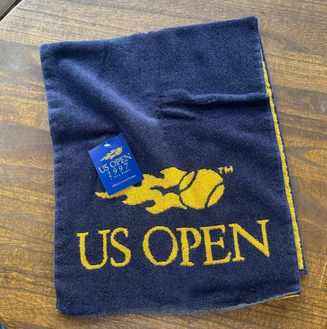 Vintage 1997 US Open Championship Tennis Towel USTA New! with Tags RARE 90s Cover