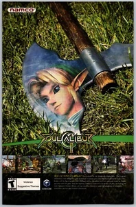 Soul Calibur II Link Axe Print Ad Game Poster Art PROMO Original Gamecube Zelda - Picture 1 of 1
