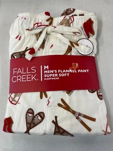 Falls Creek Men's Flannel Pant Super Soft Cotton Sleepwear- Size M - NEW - Picture 1 of 1