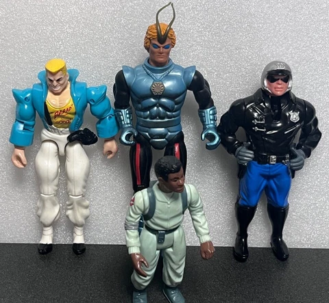 Figures: 1988 Hasbro Berserko Winston Zeddemore 1984 1991 Terminator Cop Dargon Cover