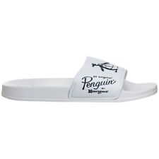 Original Penguin Slip On White  Mens Slider Flip Flops PEN0090 886 Y33A/B