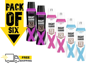 Right Guard Xtreme Ladies 72 Hour Antiperspirant 150ml Pack of 3 or 6 - Picture 1 of 4