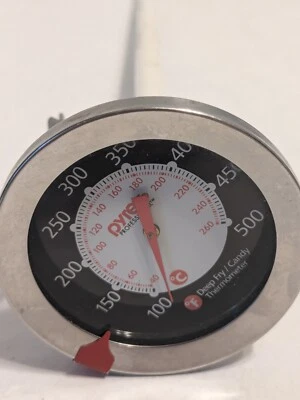 DIFÍCIL DE ENCONTRAR 13" EXTRA LARGO Marca Pyrex Caramelo / Termómetro para Freír Excelente Foto 1 de 4