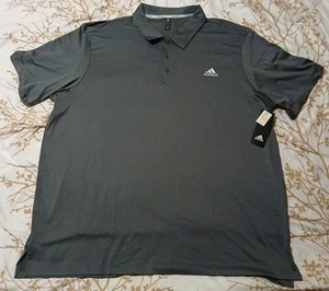 Adidas Polo Shirt Men's XXL Grey Brand New - Picture 1 of 7