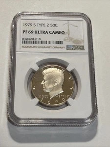 1979-S Type 2 Kennedy Half Dollar - NGC PF69 Ultra Cameo - Picture 1 of 2