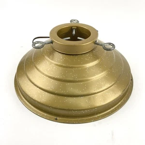 Vintage StarBell Revolving Musical Gold Speckled Christmas Tree Stand - Works - Picture 1 of 7