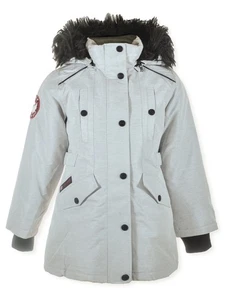 Canada Weather Gear Mädchen robuste Kunstfelljacke Farbe: schwarz Größe: 7 - 8 - Bild 1 von 2