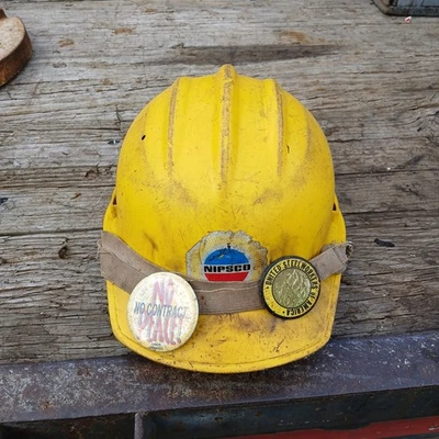 DE COLECCIÓN NIPSCO UTILITY CO. BULLARD EMPLEADO, CASCO DURO HERVIDO, CASCO DE SEGURIDAD Foto 1 de 4