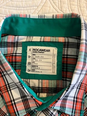 ROCAWEAR DENIM COMPANY SZ 3XL SS SNAP FRONT CASUAL SHIRT - Image 1 of 4