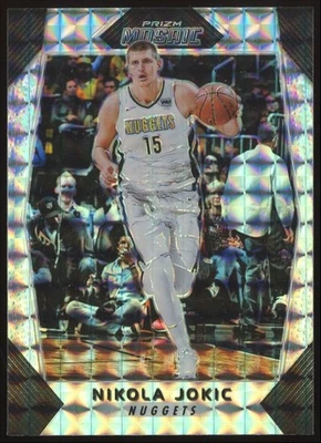 Nikola Jokic #97 2017-18 Panini Prizm Mosaic Prizm Denver Nuggets Basketball NBA - Image 1 of 3