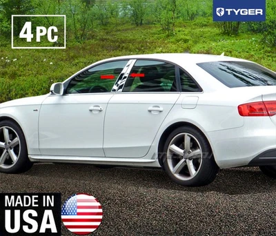 TYGER Fits 2009-2015 Audi A4 4PC Stainless Steel Chrome Pillar Post Trim — 第 1/4 张图片