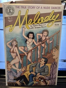 Melody #1 Underground Comix Sylvie Rancourt/Jacques Boivin Bagged & Boarded - Imagen 1 de 9