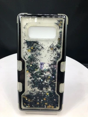 Hybrid Clear Case cover with Quicksand For Samsung Galaxy Note 8 N950 - Image 1 of 4