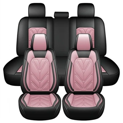 Car Seat Covers For Jeep,Waterproof PU Leather Seat Cushion Full Set (5 Seats） - Image 1 of 4