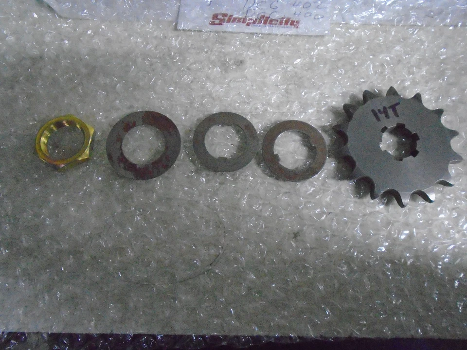 Chapparral, Fuji, ST100,MX100, mini bicicleta, vintage, porca dentada dianteira e arruelas - Imagem 1 de 1