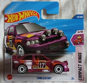 Hot Wheels - Compact Kings - Ford Escort - SHORT CARD - NEW - Picture 1 of 5