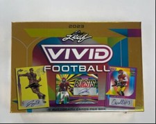 2023 LEAF VIVID FOOTBALL SEALED BOX *5 AUTO* NFL 5    Q1442   