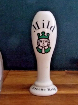 CERAMIC GREEN KING MILD BEER PUMP HANDLE - Image 1 of 4